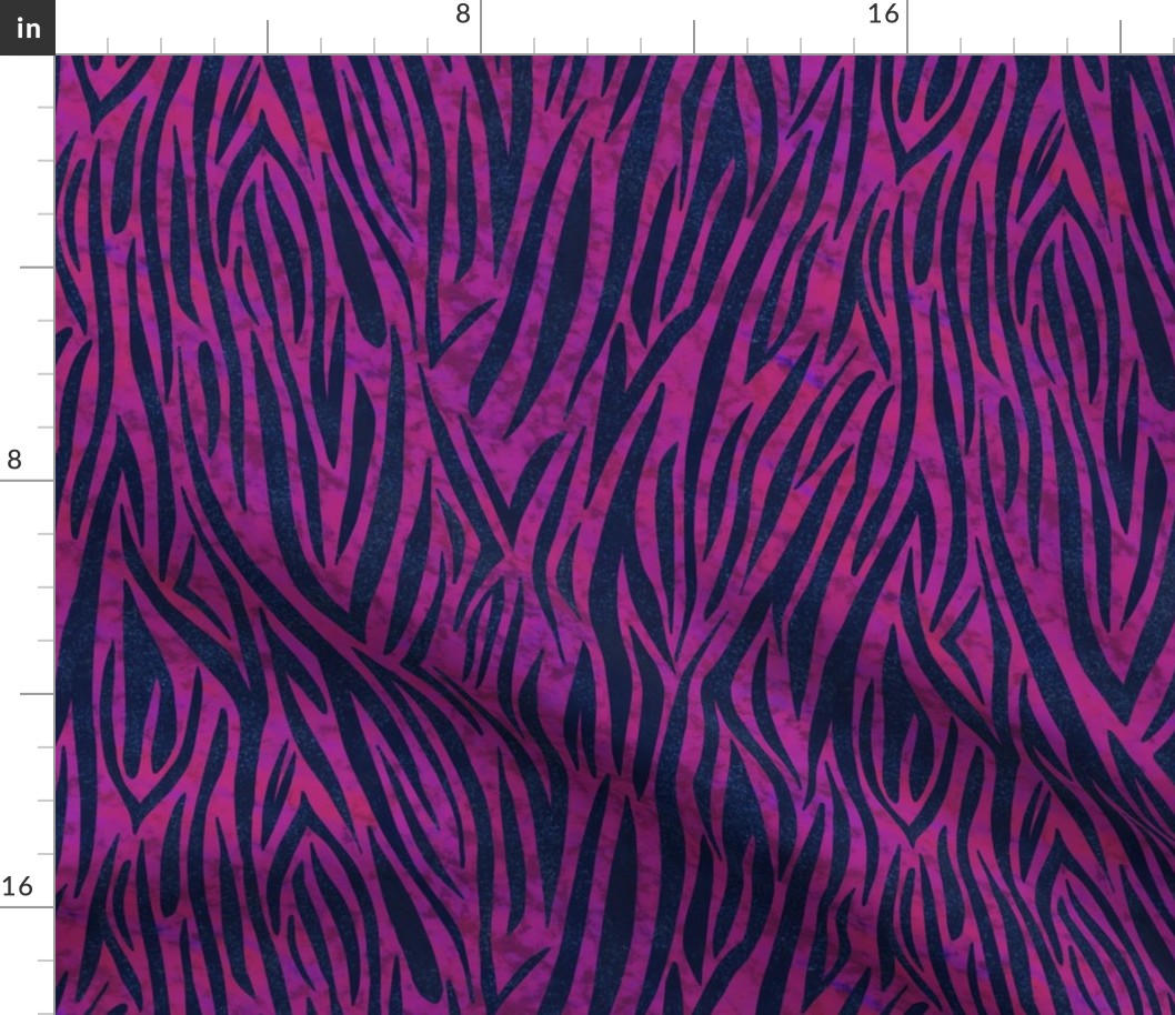 purple and blue zebra stripes