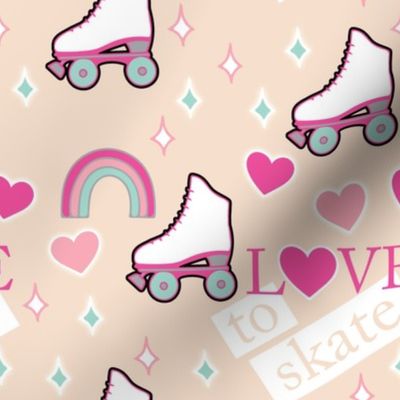 Love to Roller Skate Retro Style