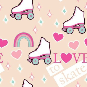 Love to Roller Skate Retro Style