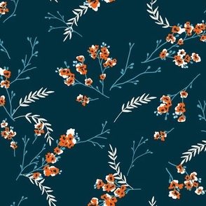 Cherry Blossom - Teal Orange Large Scale