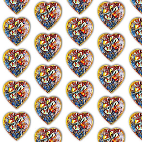 Graffiti Foil Heart Candy Box