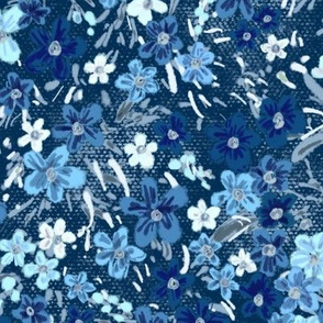 Forget-me-not Meadow (classic blue - midnight)