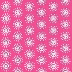 Miniature Dollhouse Wallpaper - Hot Pink Hearts