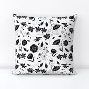 Mimi’s Spring Meadow - Black on White