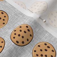 chocolate chip cookies - grey linen - LAD20