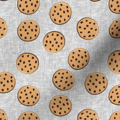 chocolate chip cookies - grey linen - LAD20