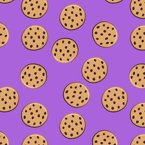 chocolate chip cookies - purple - LAD20