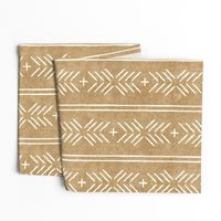 mud cloth arrow stripes - golden ecru - mudcloth tribal - LAD20