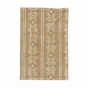 mud cloth arrow stripes - golden ecru - mudcloth tribal - LAD20