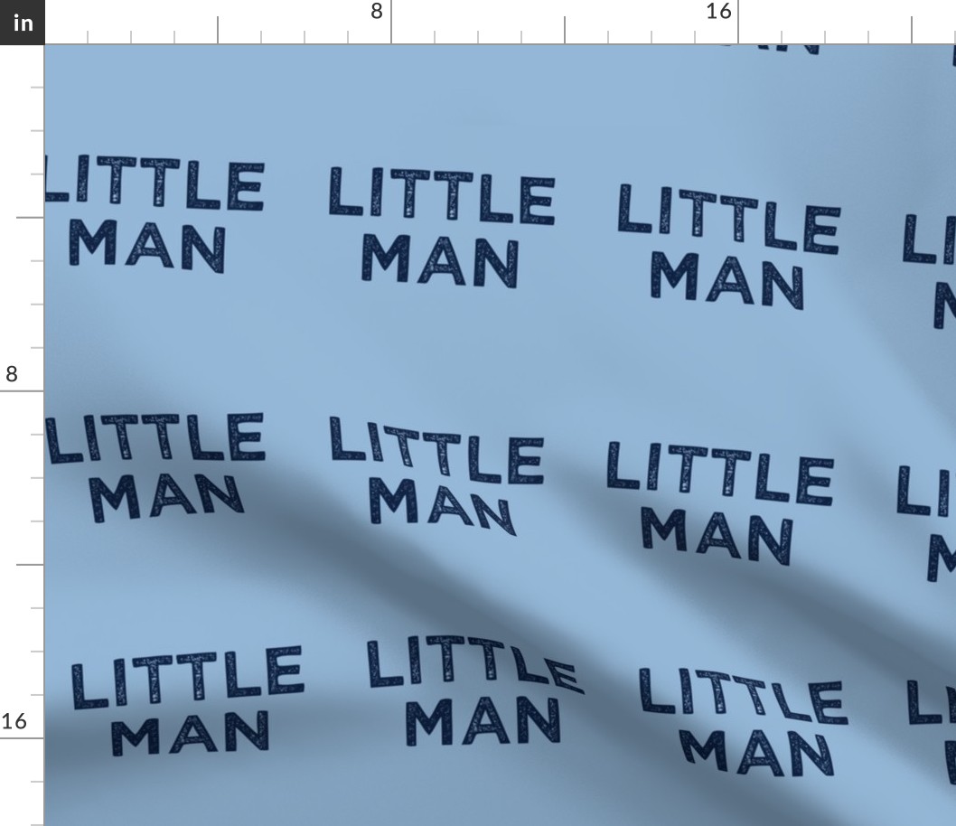 Little Man - baby blue & navy C20BS