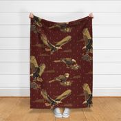 Eagles Soaring Through Life | Large |  Deep Cranberry