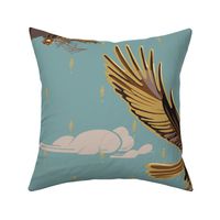 Eagles Soaring Through Life | Large | Pale Blue Green