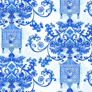 Blue Meadow Chinoiserie 24 