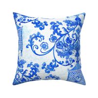 Blue Meadow Chinoiserie 29" 