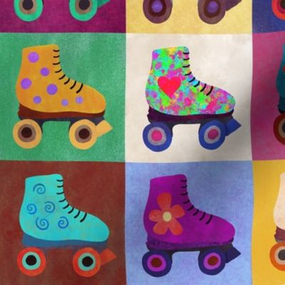 pop art roller skates