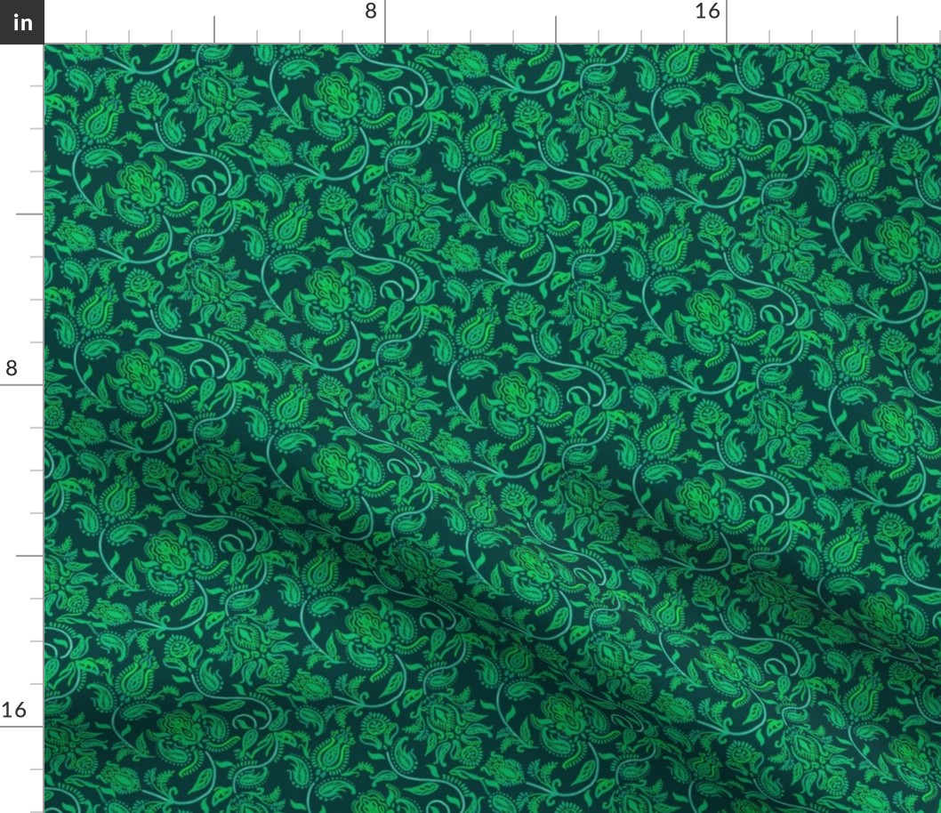 Green Paisley