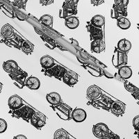 Antique Motorcycles (Small Print Size)