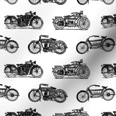 Antique Motorcycles (Small Print Size)