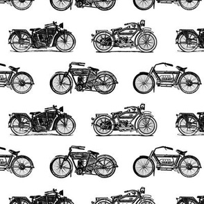 Antique Motorcycles (Small Print Size)