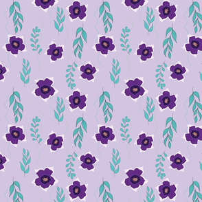 Morning Glory on lavender