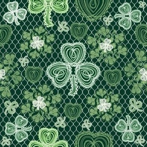 Shamrock Irish Lace (Dark Green) 