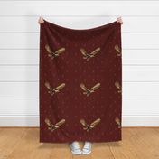 21” Eagle Soaring | Deep Cranberry Red
