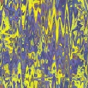 ZBD1 - Zigzag Digital Batik in Purple and Yellow