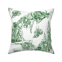 Green Monkey Toile - Green