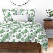 Green Monkey Toile - Green