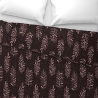 Jumbo Linen Branches-dark brown