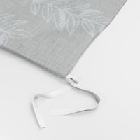 Jumbo Linen Branches-dusty blue