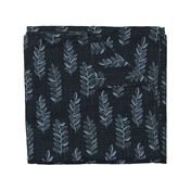 Jumbo Linen Branches-dusty blue