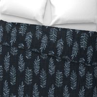 Jumbo Linen Branches-dusty blue