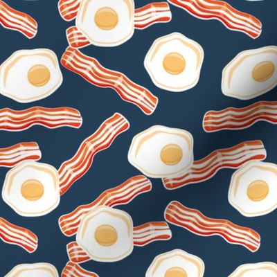 bacon and eggs - dark blue - LAD20