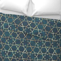 Tonal Filigree on Textured Dark Teal