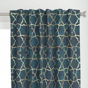 Tonal Filigree on Textured Dark Teal