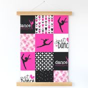 Just Dance//Dance Addiction//Pink - Wholecloth Cheater Quilt