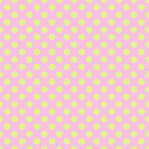 Nursery pink polka dots 