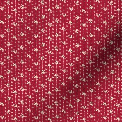 Red calico stripe