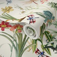 Dragonfly Garden Crema // x-large