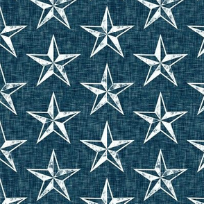 nautical stars - white on blue - LAD20