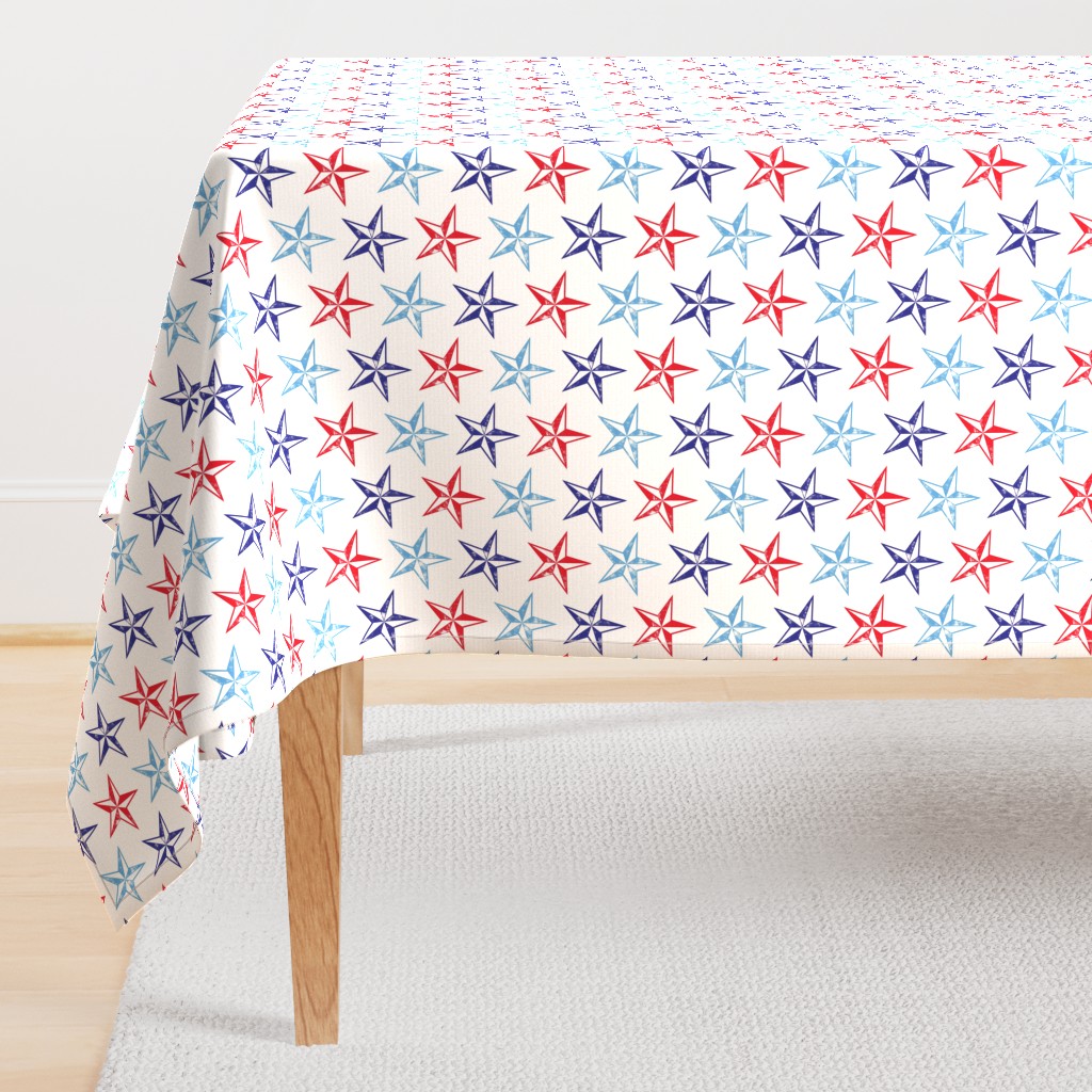 nautical stars - red white and blue - LAD20