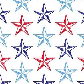 nautical stars - red white and blue - LAD20