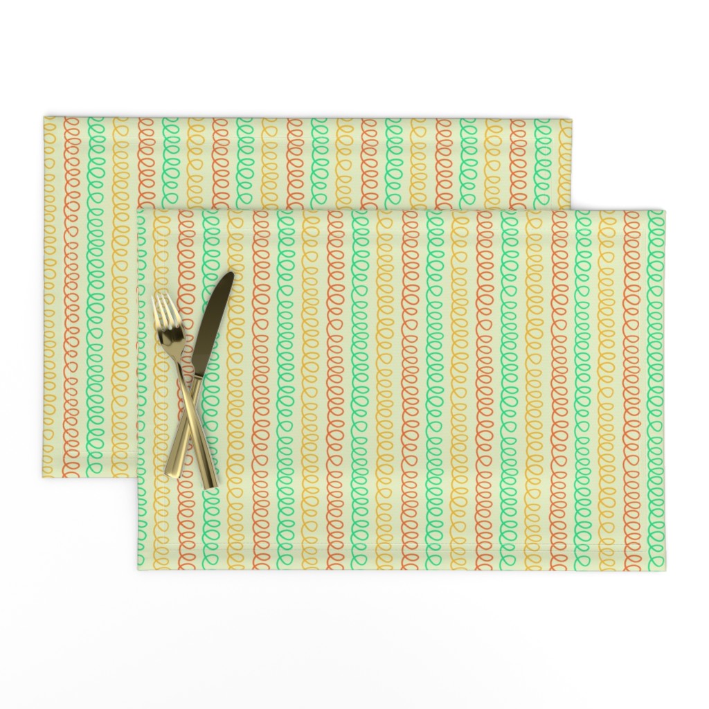 Spiralbound Stripe - Citrus on Cream