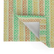 Spiralbound Stripe - Citrus on Cream