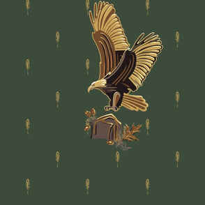 21” Eagle Landing | Olive Green