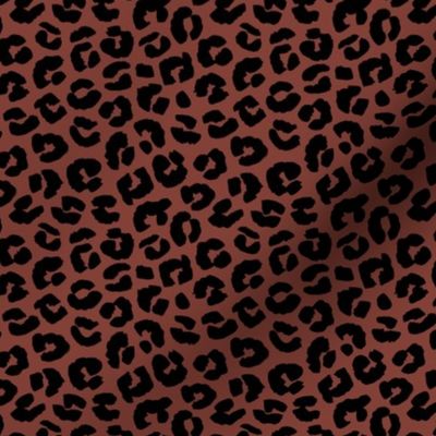 Chunky fat leopard print animals fur modern Scandinavian style raw brush  abstract trend stone red neutral