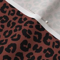 Chunky fat leopard print animals fur modern Scandinavian style raw brush  abstract trend stone red neutral