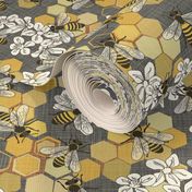 Save The Honey Bees - Grey - Small