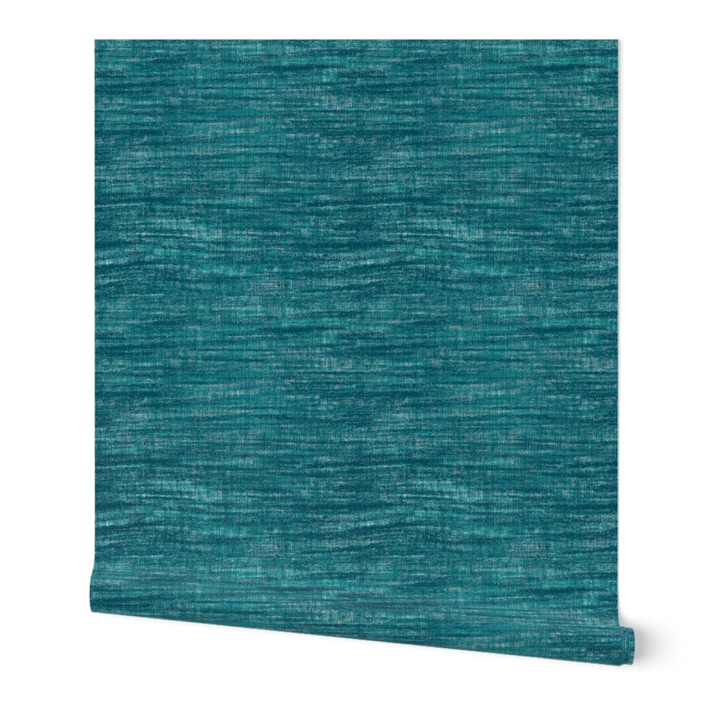 Coarse linen texture- teal turquoise SCALE UPDATED